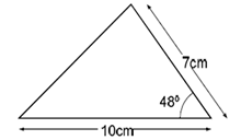 Sketch of a triangle